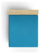 Prześcieradła - Colorful Cotton Prześcieradło renforcé w kolorze błękitnym na gumce - miniaturka - grafika 1