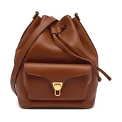 Plecaki worki - Coccinelle Skórzany worek Beat Generation - miniaturka - grafika 1