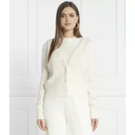 Swetry damskie - TWINSET Kardigan | Regular Fit | z dodatkiem wełny - miniaturka - grafika 1