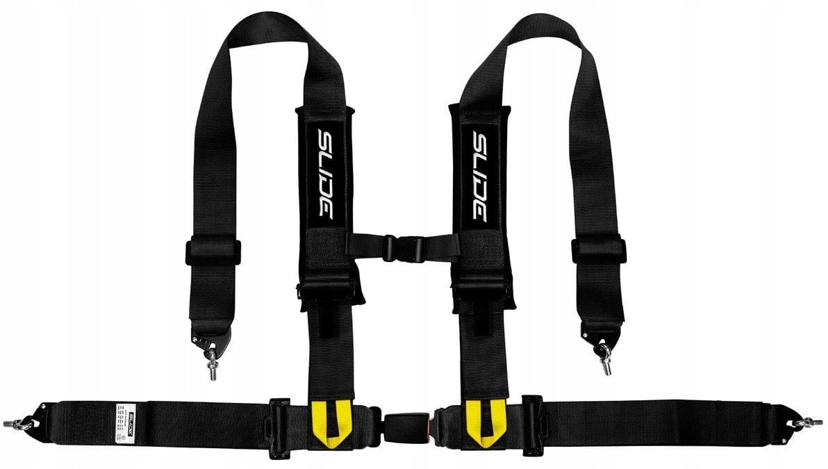 Pasy sportowe Slide V2 Czarne 4P 3