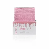 Pozostałe akcesoria fryzjerskie - Styletek, ryflowana folia do koloryzacji włosów, różowa, 500 arkuszy - miniaturka - grafika 1