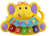 Instrumenty muzyczne dla dzieci - Pianinko Słoń Zabawka Dla Dzieci - miniaturka - grafika 1