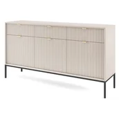 Komody - Komoda NOVA KSZ154 Kaszmir + złoty uchwyt Czarne nogi - miniaturka - grafika 1