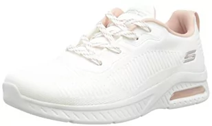 Skechers Damskie sneakersy Squad AIR, Off White Engineered Knit, 5 UK, Dzianina inżynieryjna, biała, biała, 38 EU - Sneakersy damskie - miniaturka - grafika 1