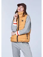 Kamizelki damskie - Chiemsee Kamizelka pikowana "Husila" w kolorze jasnobrązowym - miniaturka - grafika 1