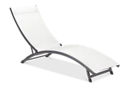 Leżaki ogrodowe - Leżak ogrodowy, aluminiowy STAR Pearl - Focus Garden - miniaturka - grafika 1