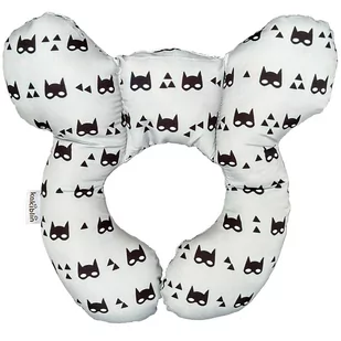 Poduszka samochodowa dla dziecka CZARNE WZORKI - Akcesoria do fotelików - miniaturka - grafika 1