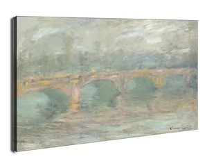 Waterloo Bridge, London, at Sunset, Claude Monet - obraz na płótnie Wymiar do wyboru: 120x90 cm - Obrazy i zdjęcia na płótnie - miniaturka - grafika 1