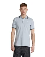 Koszulki męskie - G-STAR RAW Męska koszulka polo Dunda Slim Stripe s Polo, niebieska (dk Ice 5864-798), S - miniaturka - grafika 1