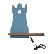 Lampy ścienne - Candellux Lampa kinkiet półeczka 5W LED 4000K IQ Kids Tower niebieski 21-85047 21-85047 - miniaturka - grafika 1