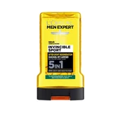 Żele pod prysznic dla mężczyzn - Loreal Men Expert Invincible Sport regenerujący żel pod prysznic 5w1 250ml - miniaturka - grafika 1