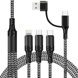 Uniwersalny kabel 5w1 eXtremestyle Ampere 1.2 m oplot - Kable USB - miniaturka - grafika 1