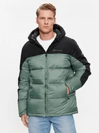 Kurtki męskie - Champion Kurtka przejściowa Hooded Jacket 219190 Zielony Regular Fit - miniaturka - grafika 1