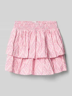 Spódnica z mieszanka wiskozy z obszyciem falbanami - Sukienki i spódniczki dla dziewczynek Spódnica z mieszanka wiskozy z obszyciem falbanami - Sukienki i spódniczki dla dziewczynek - miniaturka - grafika 1