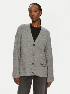 Tommy Hilfiger Kardigan WW0WW42143 Szary Relaxed Fit - Swetry damskie - miniaturka - grafika 1