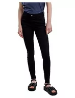 Spodnie damskie - PIECES Damskie spodnie jeansowe Pctalia Mw Black Skinny Noos Bc, czarny, S x 32L - miniaturka - grafika 1