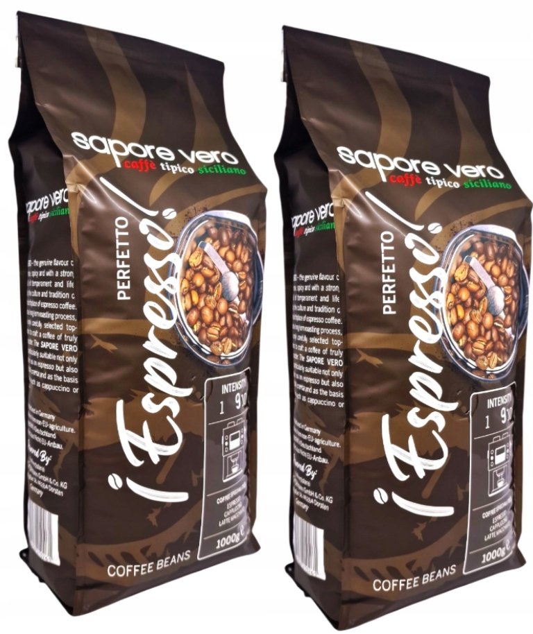 Sapore Vero Perfetto Espresso kawa ziarnista 2x1000 g