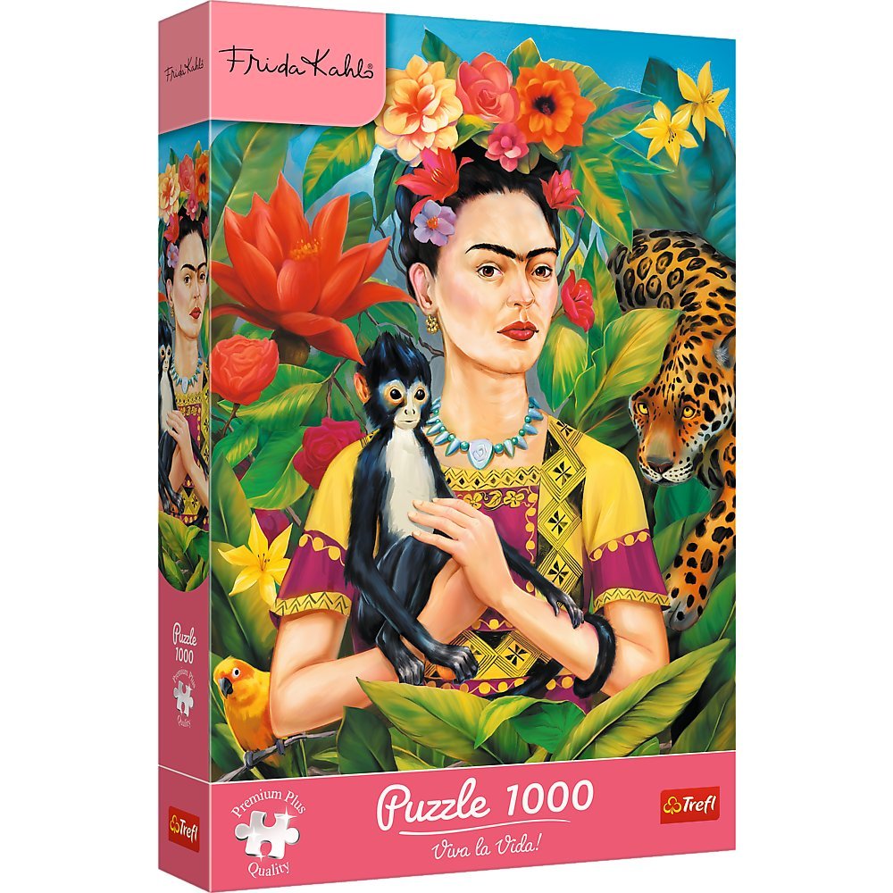 Puzzle, Trefl Premium Plus, Frida Kahlo: Portret w dżungli, 1000 el.