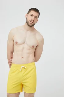 Kąpielówki męskie - Polo Ralph Lauren szorty kąpielowe 710837404013 kolor żółty - grafika 1