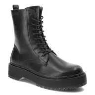 Botki damskie - Czarne Glany Big Star Damskie Modne Buty Jesienne - miniaturka - grafika 1