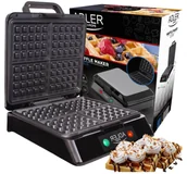 Gofrownice - Gofrownica XXL Duża Na 4 Gofry 1500W Mocna - miniaturka - grafika 1