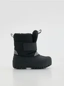 Buciki dla niemowląt - Reserved - Śniegowce na rzepy - czarny - miniaturka - grafika 1