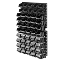 Pozostałe wyposażenie warsztatu - Tablica warsztatowa Lokke 50 elementów 58 x 78 cm, czarna - miniaturka - grafika 1