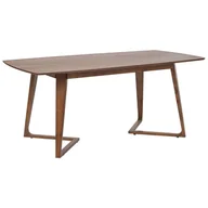 Ławy i stoliki kawowe - Beliani Stół do jadalni 180 x 90 cm ciemne drewno HUXTER - miniaturka - grafika 1