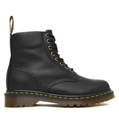 Glany damskie - Glany Dr. Martens 1460 Wl Grizzly DM31873001 Czarny - miniaturka - grafika 1