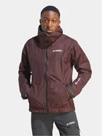 Odzież trekkingowa męska - adidas Kurtka outdoor Terrex Xperior GORE-TEX Paclite Rain IB4260 Brązowy Regular Fit - miniaturka - grafika 1