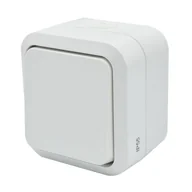 Wyłączniki światła i elektryczne - Łącznik zwierny dzwonek Aqua Pro IP55 biały - miniaturka - grafika 1