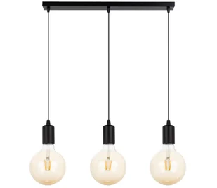 Żyrandol na lince MIROS 3xE27/60W/230V czarny - Lampy sufitowe - miniaturka - grafika 1