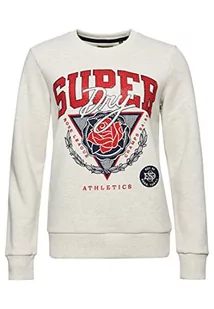 Superdry Damska bluza franchise szara, Krem Marl, S - Bluzy damskie - miniaturka - grafika 1