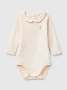 Benetton Body w kolorze beżowym - Body dla niemowląt - miniaturka - grafika 1