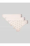 Majtki damskie - Stringi z nadrukiem z logo w zestawie 3 szt. - Guess - miniaturka - grafika 1