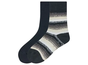 pepperts!® Skarpetki termiczne dziecięce, 2 pary (35/38, Niebieski/granatowy) - Skarpetki dla dzieci - miniaturka - grafika 1
