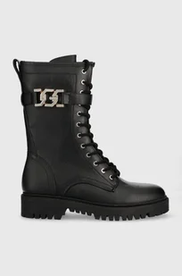 Guess workery Oriss damskie kolor czarny na platformie - Botki damskie - miniaturka - grafika 1