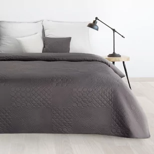 Narzuta 170 x 210 Pikowana Eurofirany Boni5 Grafit - Narzuty - miniaturka - grafika 2