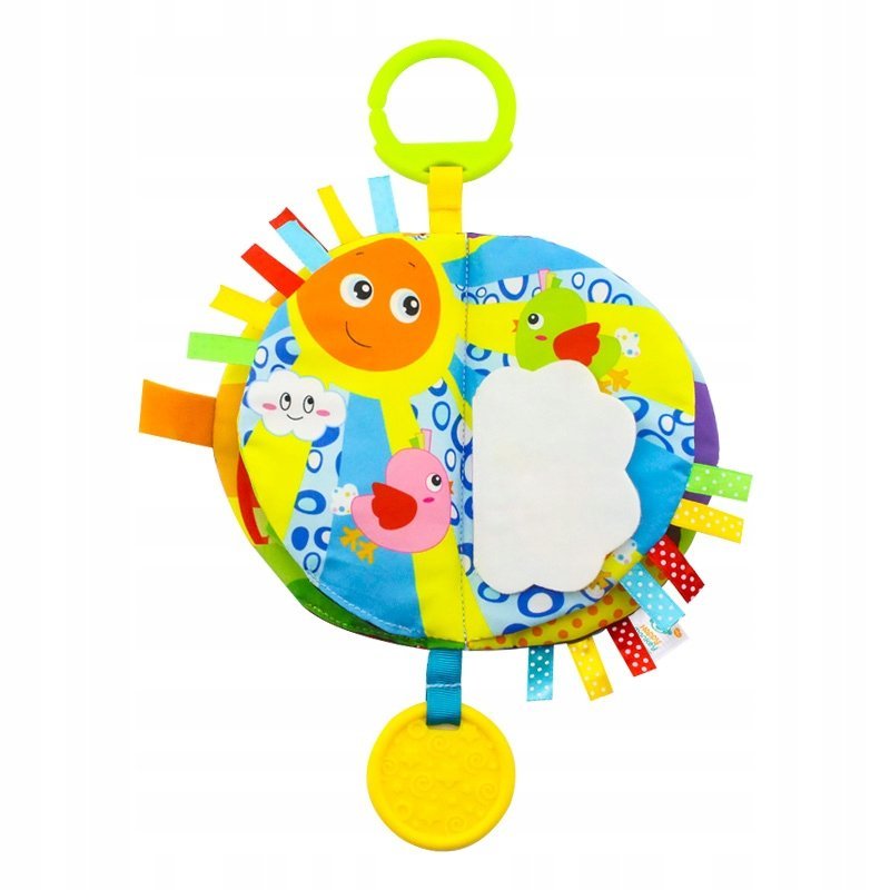Plush&K Książeczka sensoryczna Piszczek Kolorowy Świat