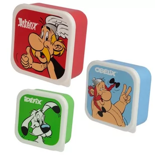 Zestaw pudełek śniadaniowych KEMIS Asterix i Obelix, 3 szt. - Lunch boxy - miniaturka - grafika 1