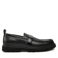 Mokasyny męskie - Mokasyny Calvin Klein Jeans Eva Apron Loafer Hdw YM0YM01252 Czarny - miniaturka - grafika 1