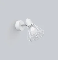 Lampy ścienne - Nowoczesny biały kinkiet z drucianym kloszem SL.1102 z serii ARTEMIS - miniaturka - grafika 1
