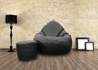 Pufy i podnóżki - Pufa sako XXXL worek + gratis czarna - miniaturka - grafika 1