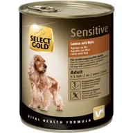 Mokra karma dla psów - SELECT GOLD Sensitive mokra karma dla dorosłych Jagnięcina z ryżem 24x800 g - miniaturka - grafika 1