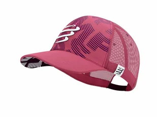 COMPRESSPORT Czapka lifestyle TRUCKER CAP jasnoróżowa - Czapki i chusty sportowe męskie - miniaturka - grafika 1