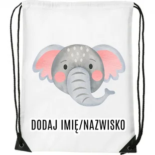 Worek na buty z imieniem do przedszkola szkoły TWARZ5 - Worki na buty - miniaturka - grafika 1