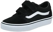 Buty dla chłopców - Vans Czarne skórzane trampki chłopięce 34 VN0A4BUDIJU1_(SUEDE/CANVAS)BLACK/WHITE-34 - miniaturka - grafika 1