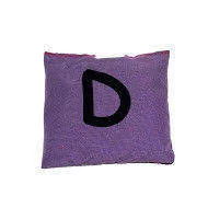 Worki na buty - Akson, Worek gimnastyczny szkolny z literą D, fioletowy - miniaturka - grafika 1