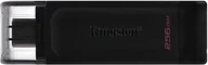 Pendrive - Pendrive Kingston USB Flash Drive DataTraveler 70 256 GB USB 3.2 Gen 1 Type-C Czarny DT70/256GB - miniaturka - grafika 1