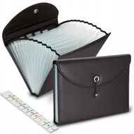 Teczki i skoroszyty - Elegancka Teczka Na Dokumenty 13 Przegródek Pojemna - miniaturka - grafika 1